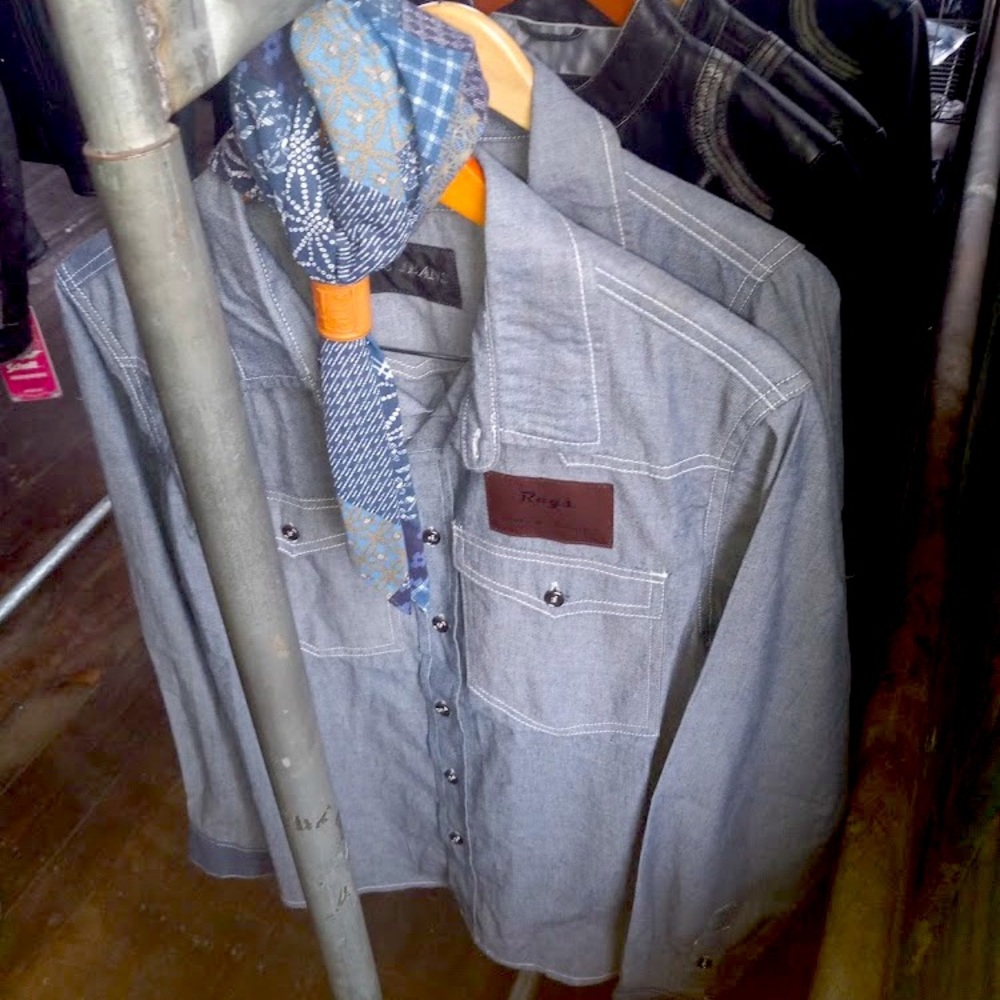 Denim selvage shirt large